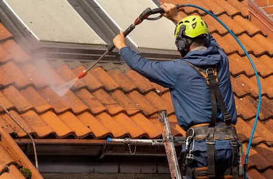 Démoussage et hydrofuge de toiture à Berrien